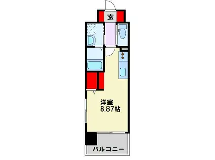 LEGEND113(ワンルーム/4階)の間取り写真