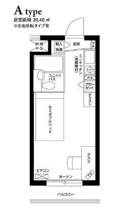 グリーンヒル恵比寿(ワンルーム/5階)の間取り写真