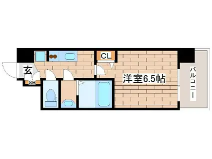 ARTIZA王子公園D.C(1K/7階)の間取り写真