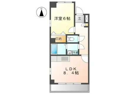 ラピュタ(1LDK/3階)の間取り写真