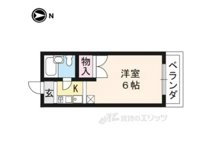 カサブランカ(1K/2階)の間取り写真