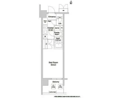 コンフォリア大島(1K/5階)の間取り写真