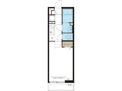 リブリエヴァーフリー(1K/3階)の間取り写真