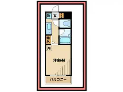 菱和パレス向ヶ丘遊園(1K/4階)の間取り写真