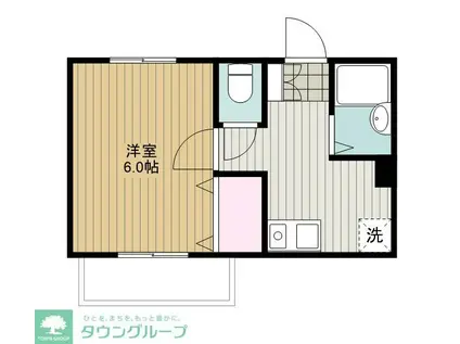 メゾンアルカディア(1K/1階)の間取り写真