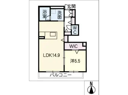 TOYOSHO FORENA(1LDK/1階)の間取り写真