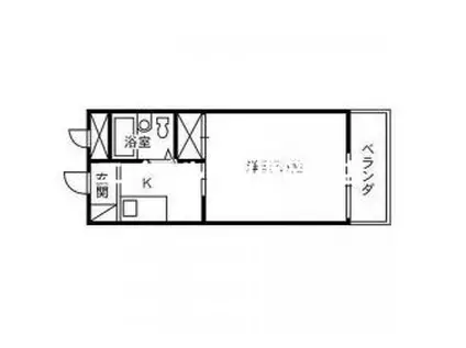 クライナーマモール(1K/1階)の間取り写真