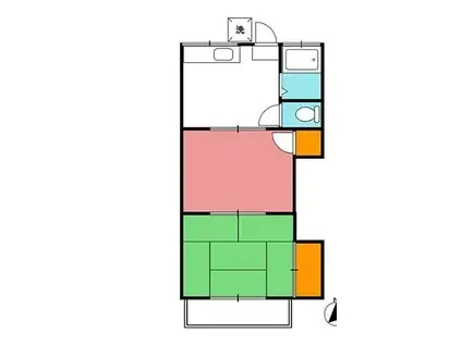 エムシーハウス(2K/2階)の間取り写真