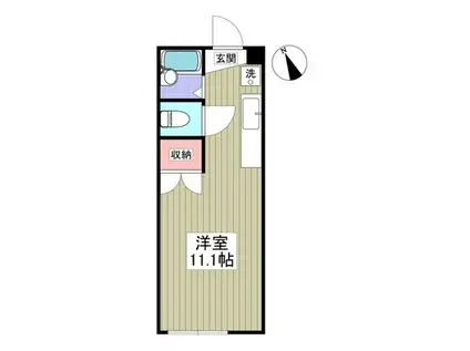 サンオールマンション(ワンルーム/1階)の間取り写真