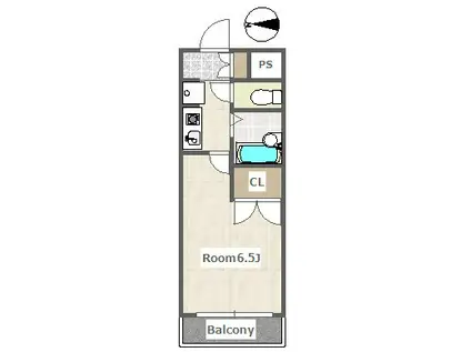 あかねビル(1K/3階)の間取り写真