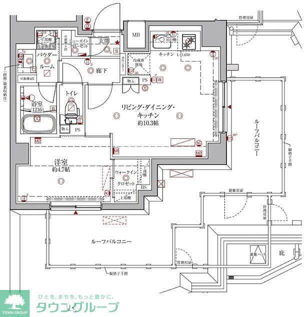クレイシアIDZ練馬富士見台(1LDK/8階)の間取り写真
