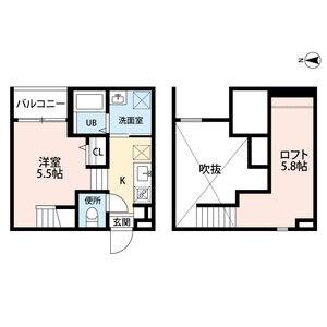 PINOFIOREERBA(ワンルーム/2階)の間取り写真