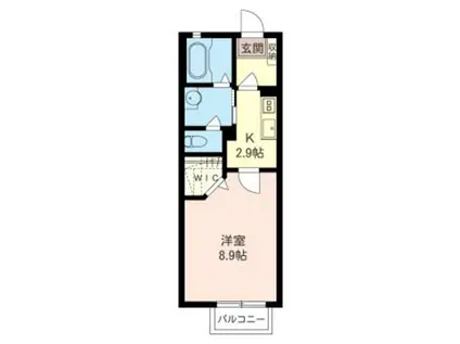 レジデンスKOHAKU(1K/1階)の間取り写真