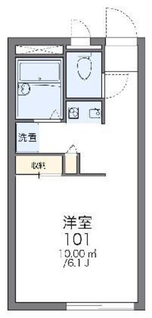 レオパレスDEEPFOREST(1K/2階)の間取り写真