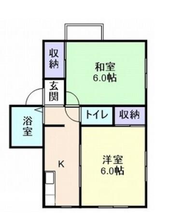 パタヤハウス(2K/3階)の間取り写真