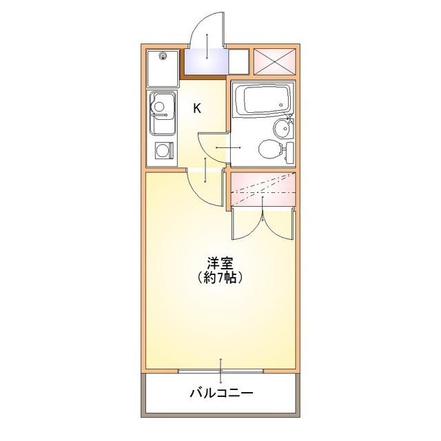 エクセルホームズ飯田(1K/3階)の間取り写真
