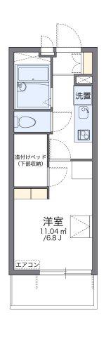 レオパレスHAL(1K/3階)の間取り写真