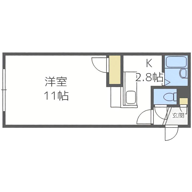 NANGOUISLAND(1K/3階)の間取り写真
