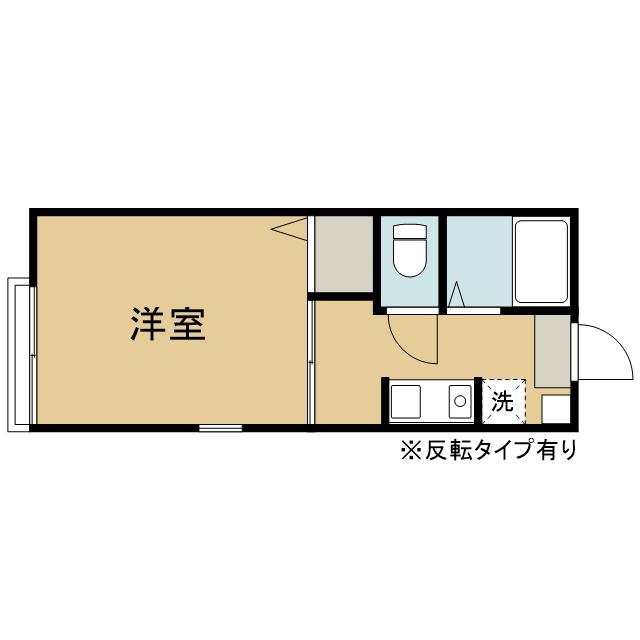 アーバンハイツ(1K/2階)の間取り写真