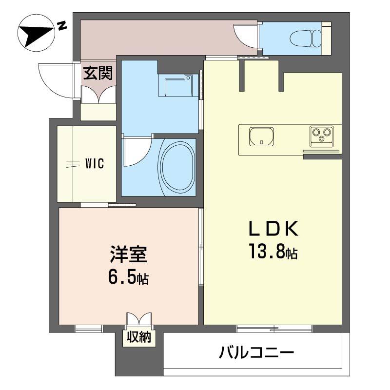 ソフィーガーデン SHAMAISON(1LDK/3階)の間取り写真