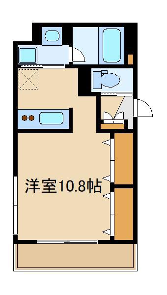ポラール ノースウィング(ワンルーム/3階)の間取り写真