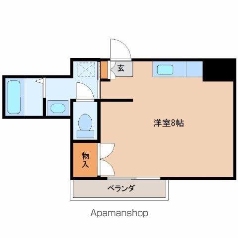 リバティハウスII(ワンルーム/5階)の間取り写真