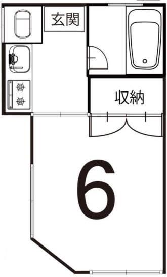 光和荘(1K/1階)の間取り写真