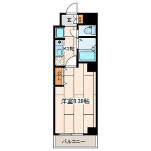 パール横浜東口壱番館(1K/11階)の間取り写真