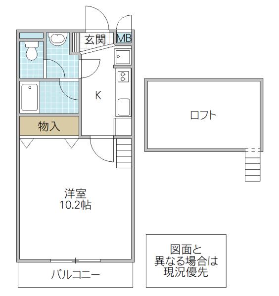 フォーライフヴィラ五軒町(1K/5階)の間取り写真
