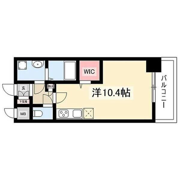 OT.RESIDENCE名駅(ワンルーム/5階)の間取り写真