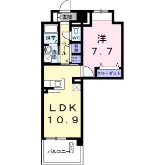 グランドール(1LDK/2階)の間取り写真