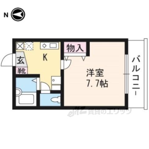 レマイソン(1K/2階)の間取り写真