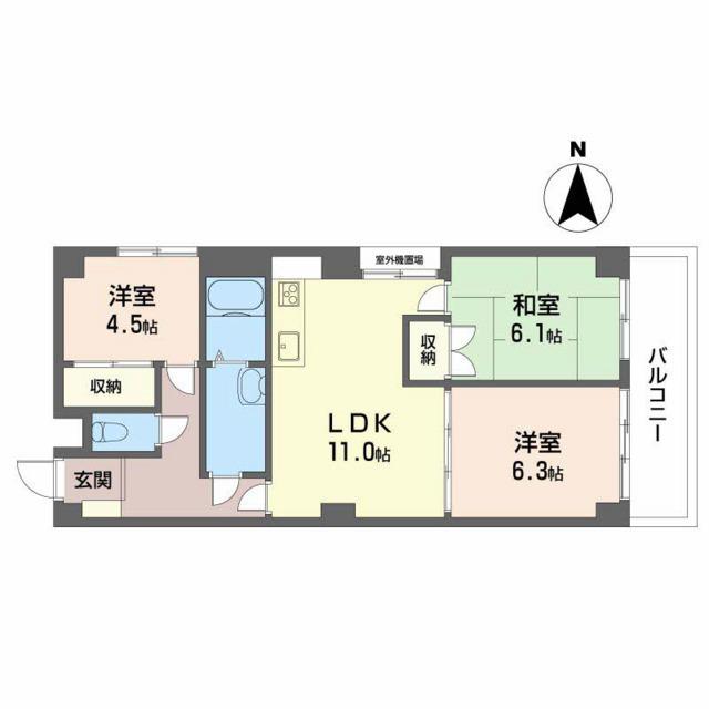 MAISON GOTOH(3LDK/5階)の間取り写真
