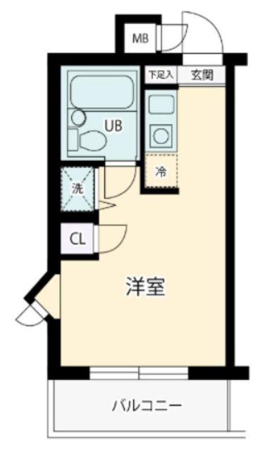 ウィンベルソロ西川口第六(ワンルーム/3階)の間取り写真