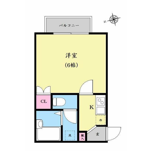 クレストガーデン柏壱番館(1K/3階)の間取り写真