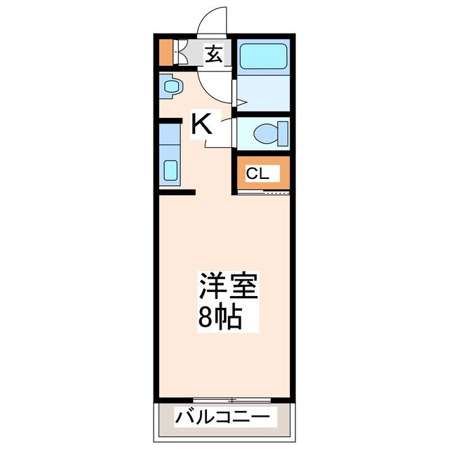 ソフィア月出 A・B(1K/1階)の間取り写真