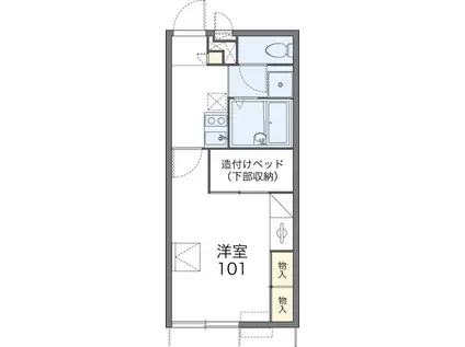 レオパレスリゲル(1K/2階)の間取り写真