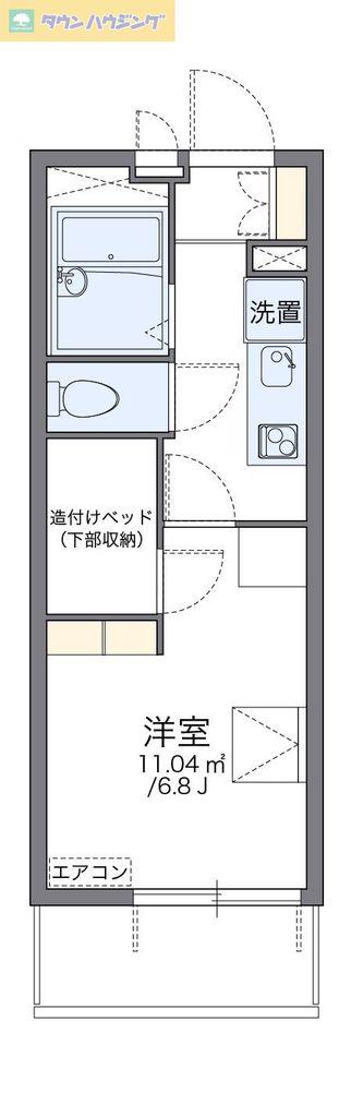 レオパレスブルームスミ(1K/4階)の間取り写真