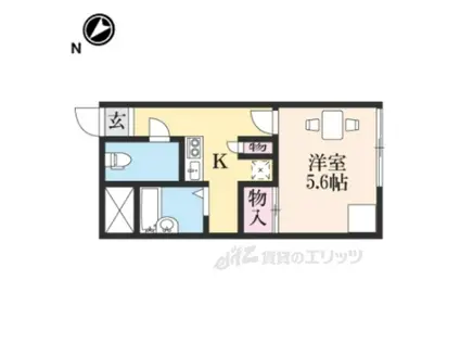 レオパレスグレイスコート(1K/1階)の間取り写真