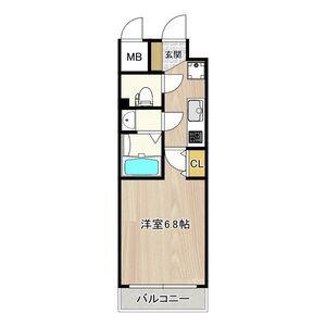 インプルーブ鶴舞(1K/2階)の間取り写真