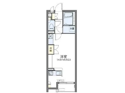 さくらい(ワンルーム/1階)の間取り写真