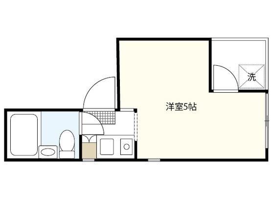 リブレ榎町(ワンルーム/2階)の間取り写真