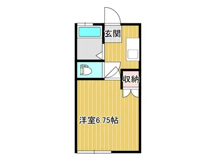 クレール・プルミエ(1K/1階)の間取り写真