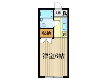 コート吉野(1K/2階)の間取り写真