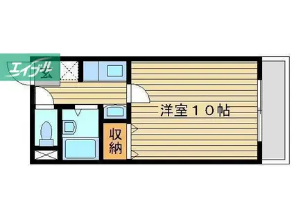 アジュール下中野(1K/5階)の間取り写真