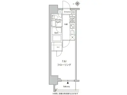 カーサスプレンディッド新宿御苑(1K/6階)の間取り写真