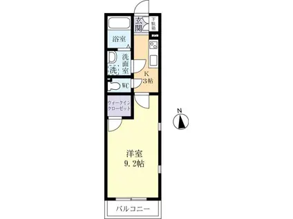 PRINCESS中央(1K/5階)の間取り写真