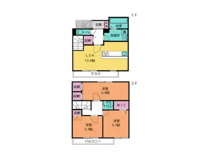 LOQUAT(3LDK/1階)の間取り写真