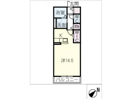 SAKURA LUXE(ワンルーム/3階)の間取り写真