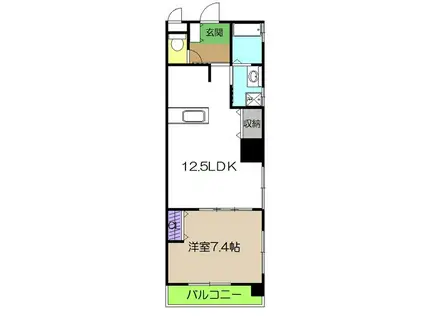 GRANDVIE グランヴィエ(1LDK/5階)の間取り写真